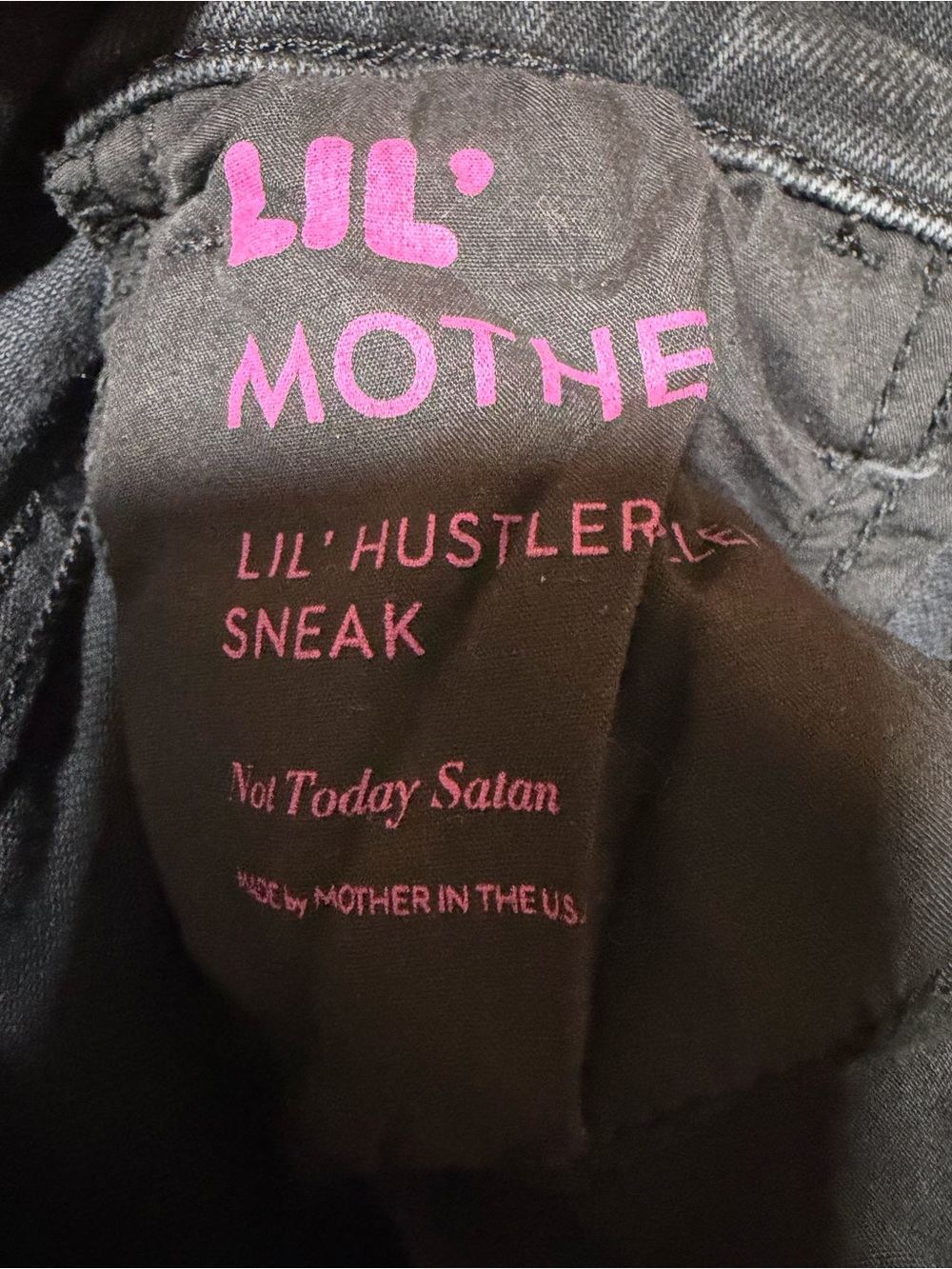 MOTHER Black Washed Wide Leg Jeans - Picture 6 of 7